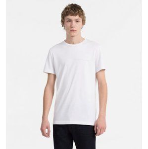 Calvin Klein pánské bílé tričko Typoko - L (112)